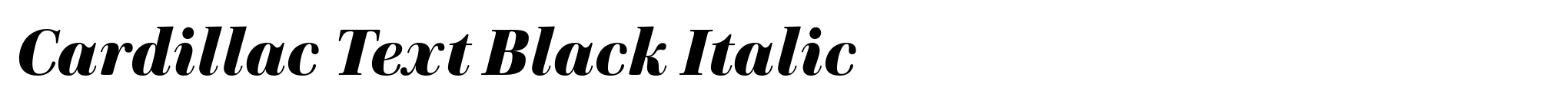 Cardillac Text Black Italic image